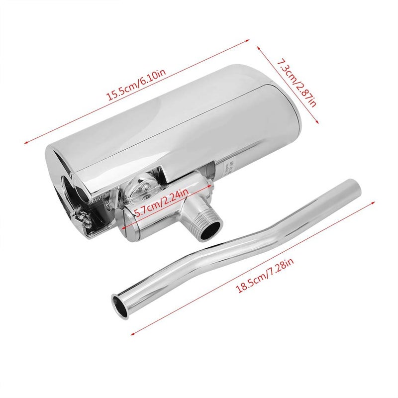 Hffheer Automatic Sensor Urinal Flush Valve, Intelligent Faucet, Wall Mounted, Touchless, Water-Saving, Deodorization, Brass & Electroplated, Globe Valve, Urinal Flush Valves, Urinal Flush - Image 2